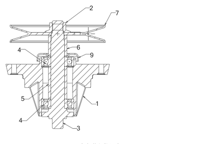 Spindle Diagram and Parts List for XT2-LX54KH (13AQA4CA010)(2017) Cub Cadet Lawn Tractor